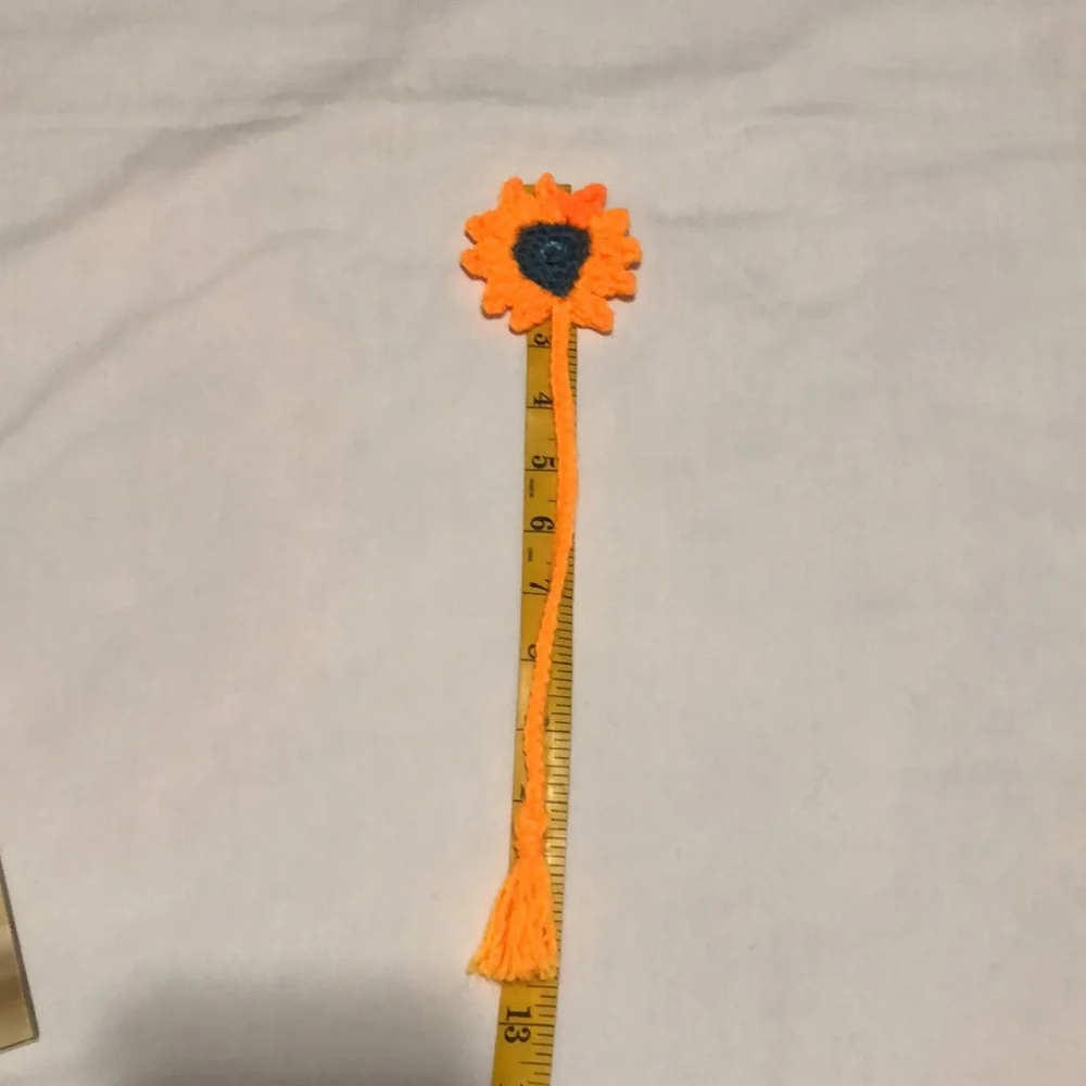 Flower Crochet Bookmark